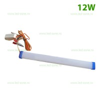 CORPURI LED LINIARE INTERIOR, Corp Iluminat LED 12W 60cm Plastic 12V Clesti, LED-Zone.ro