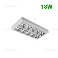 CORPURI LED LINIARE INTERIOR, Corp Iluminat LED 18W 60cm Aplicat 2x9W Tub T8, LED-Zone.ro