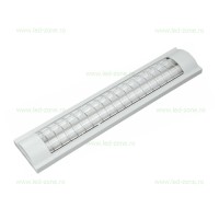 CORPURI LED LINIARE INTERIOR, Corp Iluminat LED 2x9W 60cm cu Grila, LED-Zone.ro