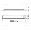 Corp Iluminat LED 36W 120cm ABS