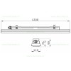 Corp Iluminat LED 40W 120cm IP66 PROFI