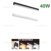 CORPURI LED LINIARE INTERIOR, Corp Iluminat LED 40W 120cm Suspendat FORTUNE3 CCT, LED-Zone.ro