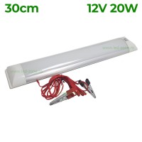 CORPURI LED LINIARE INTERIOR, Corp Iluminat LED 20W 30cm Mat Aluminiu 12V Clesti, LED-Zone.ro