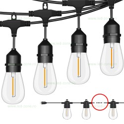 Ghirlanda 10M cu 10 Becuri  LED ST