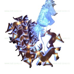 Instalatie LED Perdea Diverse Culori 3x0.7m LZ9059