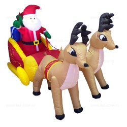 Figurina Gonflabila Sanie cu Reni 2.4m