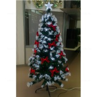 BRAZI ARTIFICIALI, Black Friday - Brad Artificial 150cm Fibra Optica Color si Fundite Rosii, LED-Zone.ro