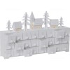 Calendar Advent LED cu 24 de sertare din Lemn YULETIDE 410389