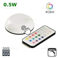 LED DIVERSE - Reduceri Lampa LED de Veghe 0.5W RGBW Touch si Telecomanda Promotie