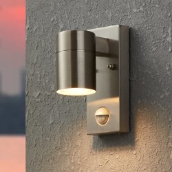 Aplica LED 3W Exterior cu Senzor RIGA 5 Argintie