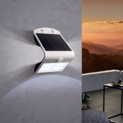 Aplica LED 3W Exterior Senzor Solara 3 Functii LAMOZZO 