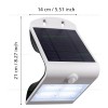Aplica LED 3W Exterior Senzor Solara 3 Functii LAMOZZO 