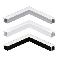 PROFILE BANDA LED, Conector Profil Aluminiu Aplicat Colt Dispersor Mat 12MM LZ9892, LED-Zone.ro