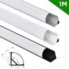 Profil Aluminiu Aplicat 90 Grade Dispersor Mat 1M 11MM LZ9894