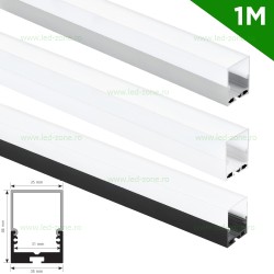 Profil Aluminiu Aplicat Dispersor Mat 1M 31MM LZ9900