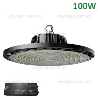 LAMPI INDUSTRIALE LED DE SIGURANTA, Lampa LED Iluminat Industrial 100W UFO BERN Emergenta , LED-Zone.ro