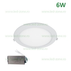 Spot LED 6W Rotund Alb Emergenta 