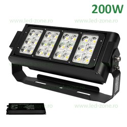 Proiector LED 200W ANTARES Negru Emergenta 