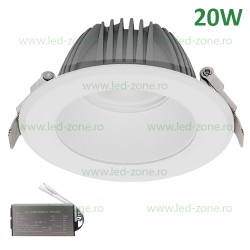 Spot LED 20W Rotund EL-6228 Gri-Alb Emergenta