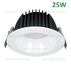 Spot LED 25W Rotund LZ01 Negru-Alb Emergenta