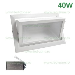 Spot LED 40W Dreptunghiular EL-6705 Alb Emergenta