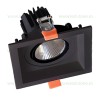 Spot LED 30W Patrat Negru Emergenta