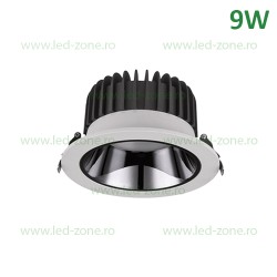 Spot LED 9W Rotund EL-0940 Negru-Gri Emergenta