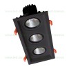 Spot LED 3X15W Dreptunghiular Negru Emergenta