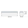 Indicator LED 16W Exit cu Autocolant MALDINI
