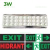 Indicator LED 3W Exit Hidrant cu Autocolant