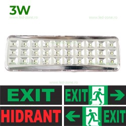 Indicator LED 3W Exit Hidrant cu Autocolant