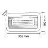 Indicator LED 8W Exit cu Autocolant KANU