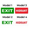 Indicator LED 6W Exit Hidrant IP65 cu Autocolant