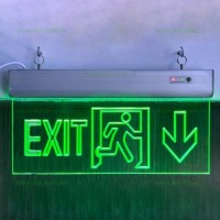 ILUMINAT DE SIGURANTA CU LED, Black Friday - Indicator LED Exit Jos Acril, LED-Zone.ro
