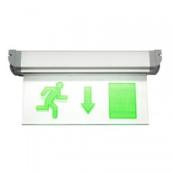Indicator LED Exit Sageata Jos Acril Montaj Perete