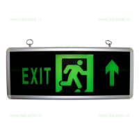 ILUMINAT DE SIGURANTA CU LED, Black Friday - Indicator LED Exit Sus 2 Fete, LED-Zone.ro