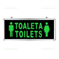 ILUMINAT DE SIGURANTA CU LED, Black Friday - Indicator LED Toaleta - Toilets Barbati-Femei 1 Fata, LED-Zone.ro