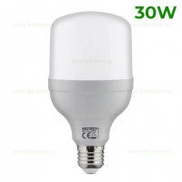 ILUMINAT INDUSTRIAL LED, Bec LED E27 30W Dispersor Mat  Plastic TORCH, LED-Zone.ro