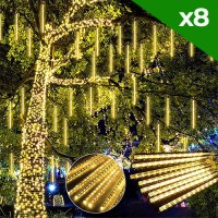 INSTALATII LED EXTERIOR, Black Friday - Instalatie LED 8 Turturi 50cm SMD5050 Diverse Culori, LED-Zone.ro