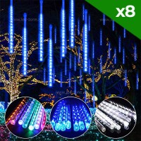 INSTALATII LED EXTERIOR, Black Friday - Instalatie LED 8 Turturi 50cm SMD5050 Diverse Culori Digitala, LED-Zone.ro