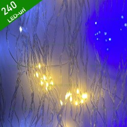 Instalatie LED Perdea Ploaie Flash 5x1m 240 LED Fir Alb
