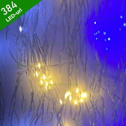 Instalatie LED Perdea Ploaie Flash 8x1m 384 LED Fir Alb
