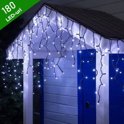 Instalatie LED Perdea Turturi 5x0.7m Exterior Fir Negru Cauciucat