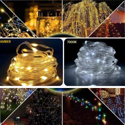 Instalatie Pom Craciun 100 LED-uri Exterior Diverse Culori 40m FAIRY-40