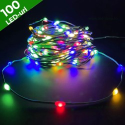 Instalatie Pom Craciun 100 LED-uri Exterior Fir Verde