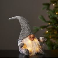 INSTALATII LED SARBATORI, Black Friday - Decoratiune LED Craciun Joylight Gri Alimentare Baterii LZ411472, LED-Zone.ro