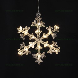 Instalatie LED Fulg 18cm 16 LED-uri Baterii LZ582-10