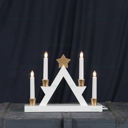 Sfesnic din Lemn E10 4x3W JULLE 271-3