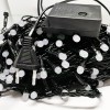 Instalatie Pom Craciun 100 LED-uri 8mm Fir Negru