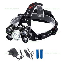 Lanterna LED Frontala 30W 5LED Acumulator